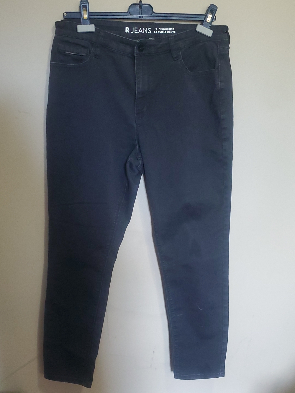 R Jeans The High Rise Black Slim Jeans Size 32 Petite